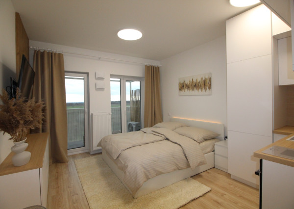 Na prenájom kompletne zariadený 1 izbový byt v novostavbe