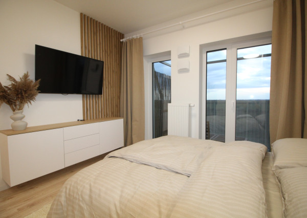 Na prenájom kompletne zariadený 1 izbový byt v novostavbe